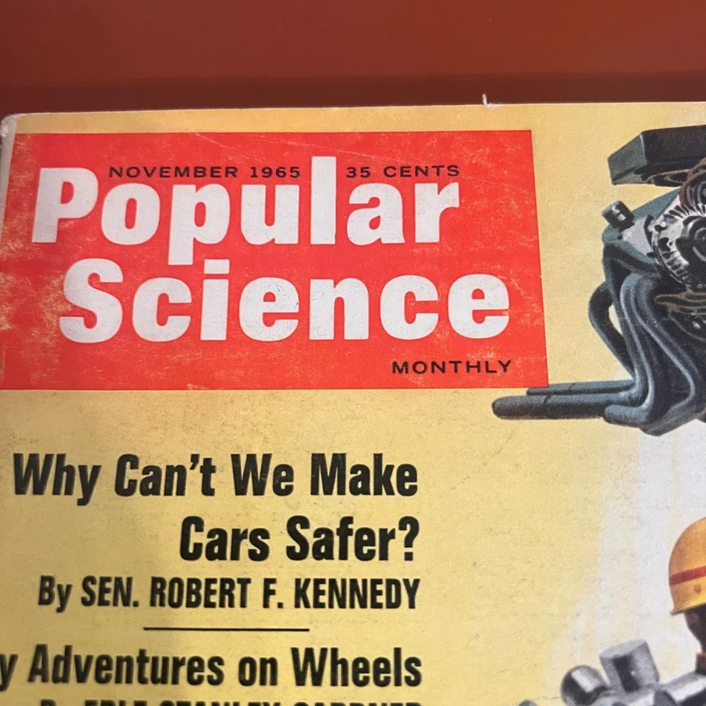 Vintage Popular‎ Science Nov 1965 Robert F Kennedy Car Safety Man Amplifiers